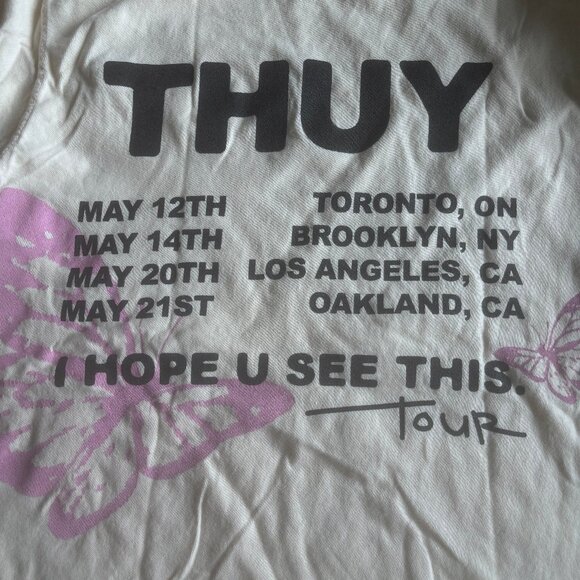 THUY - I Hope U See This Tour Tee, Size SML - Picture 3 of 4